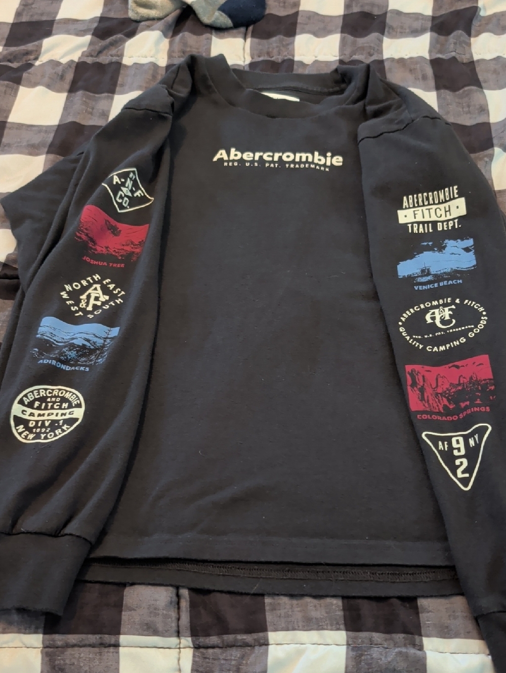 abercrombie kids Brown Relaxed Fit Crewneck Label